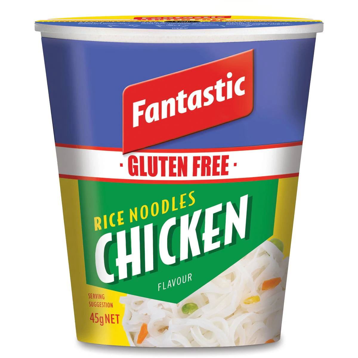 Fantastic Gluten Free Instant Rice Noodles Chicken Cup 45g X 6 Cups