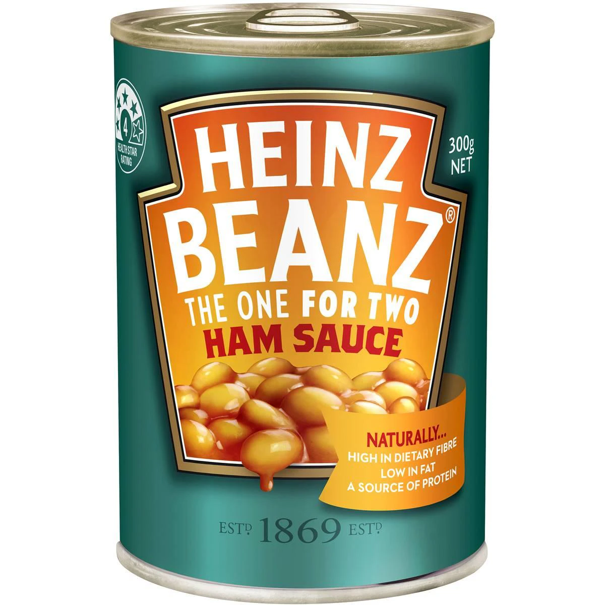 Heinz Baked Beans In Ham Sauce Can 300g