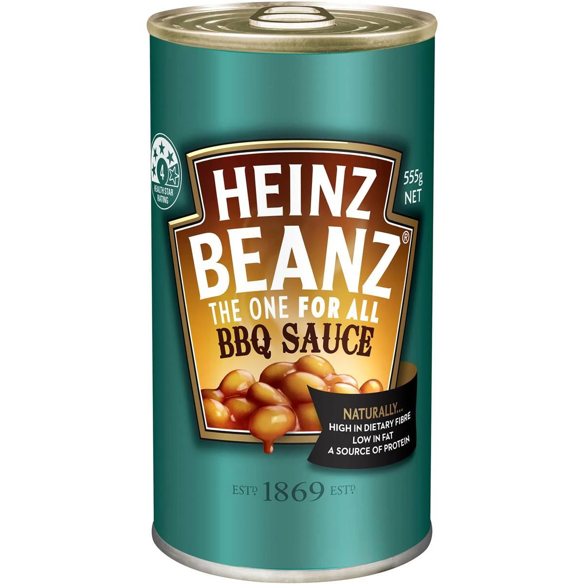 Heinz Baked Beans In BBQ Sauce Can 555g