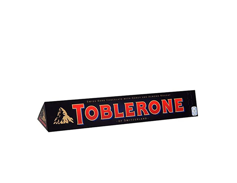 Toblerone Dark Chocolate With Honey Almond Nougat Chocolate Bar 100g