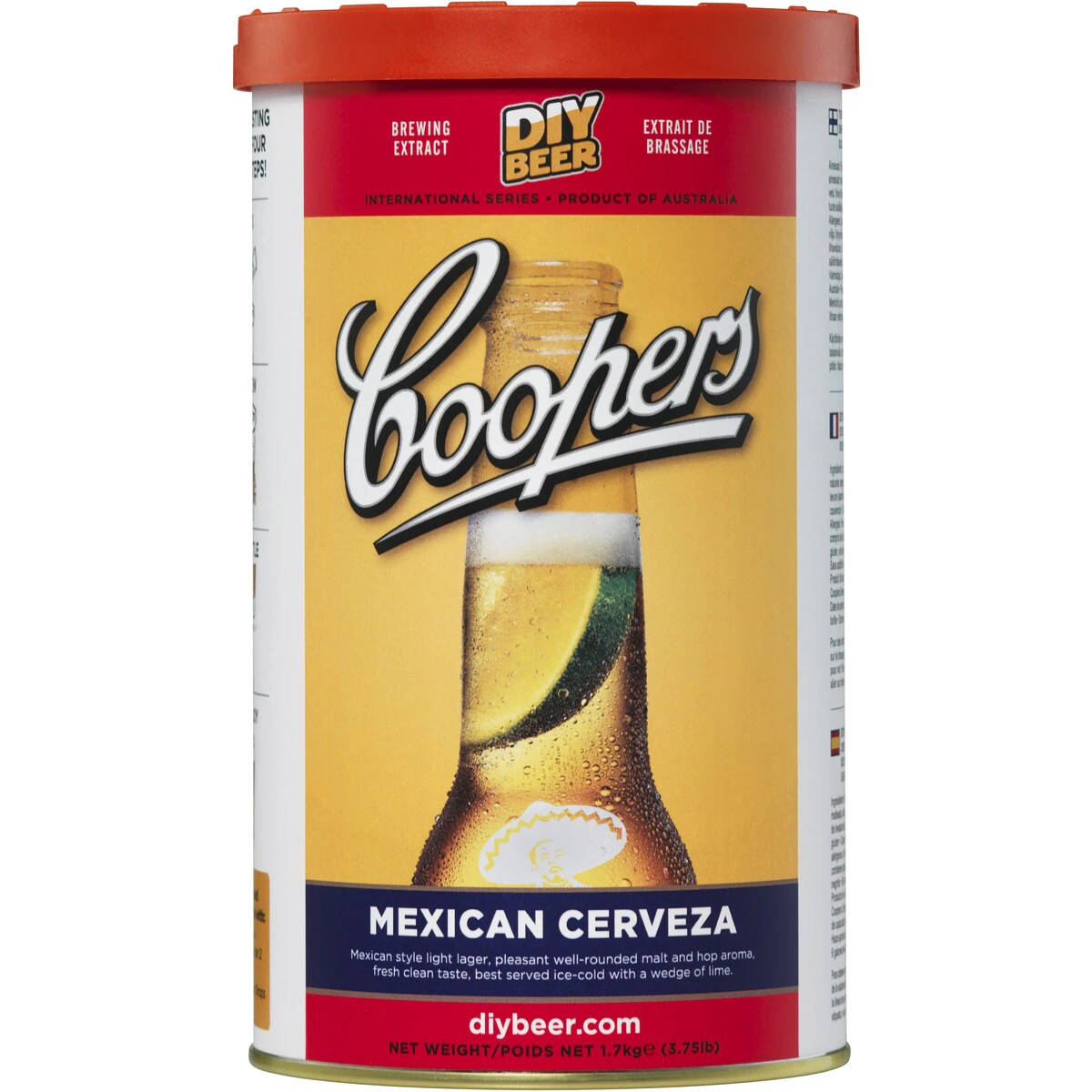 Coopers DIY Home Brew Beer Mexican Cerveza 1.7kg