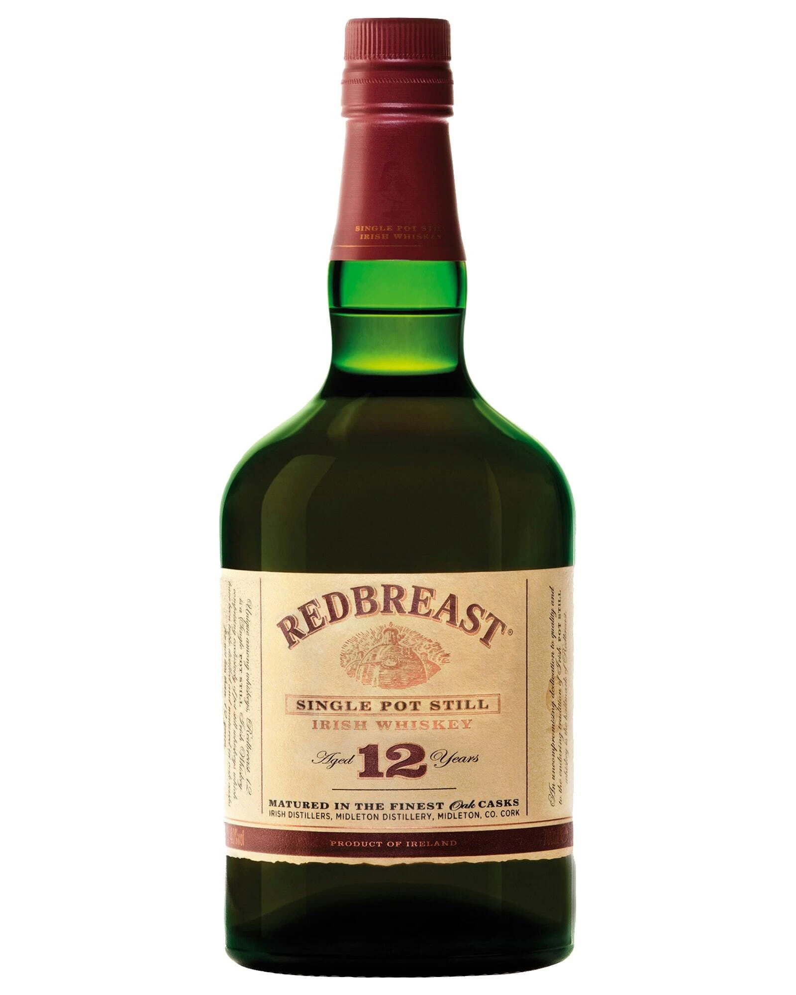 Redbreast 12 Year Old Irish Whiskey 700mL Bottle