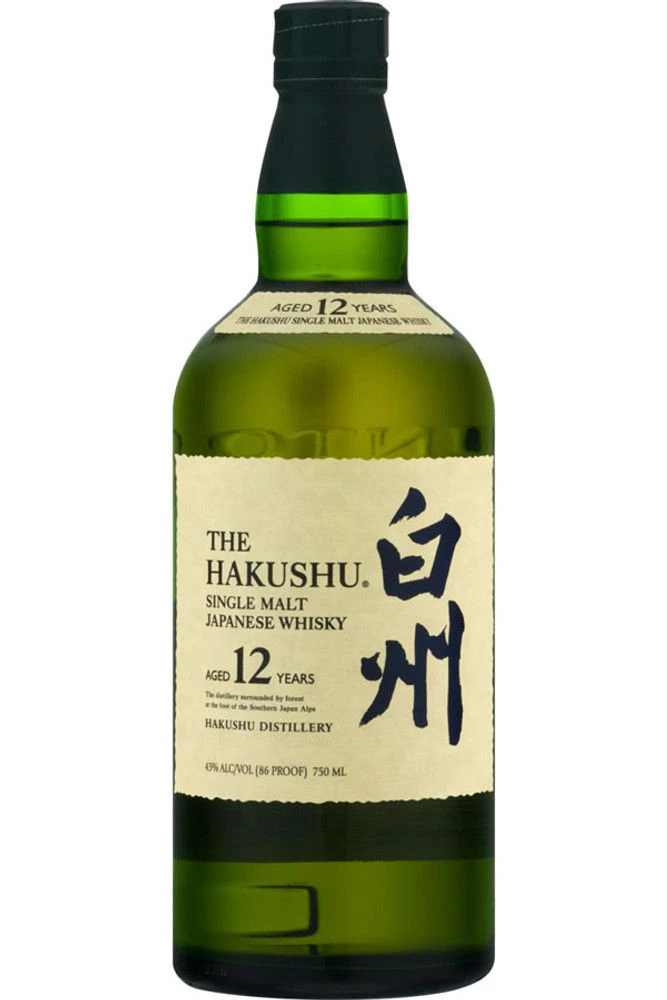 Hakushu 12 years Old Single Malt Japanese Whiskey 700ml