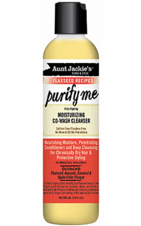 Aunt Jackie's Flaxseed Collection Purify Me Moisturizing Co-Wash Cleanser 355mL (12oz)