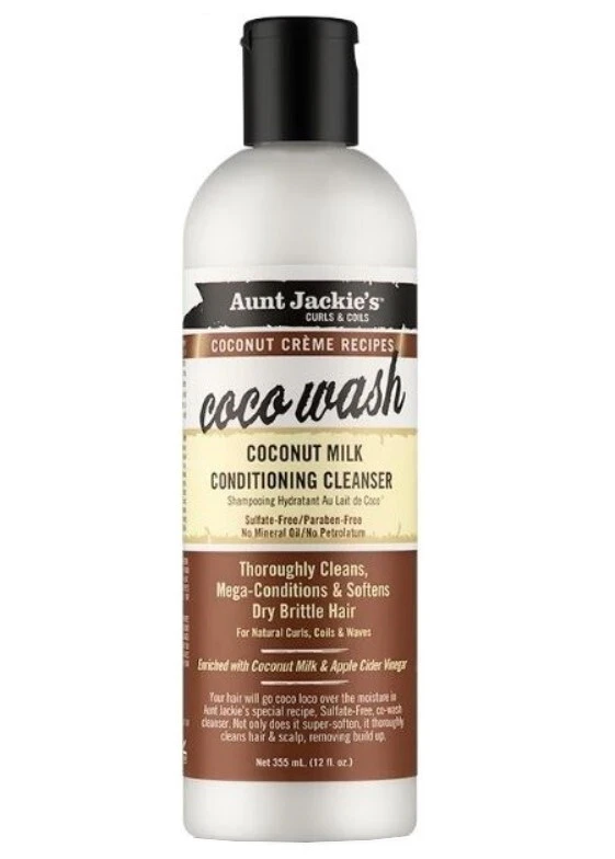 Aunt Jackie's Coco Wash Coconut Milk Conditioning Cleanser 355mL (12oz)