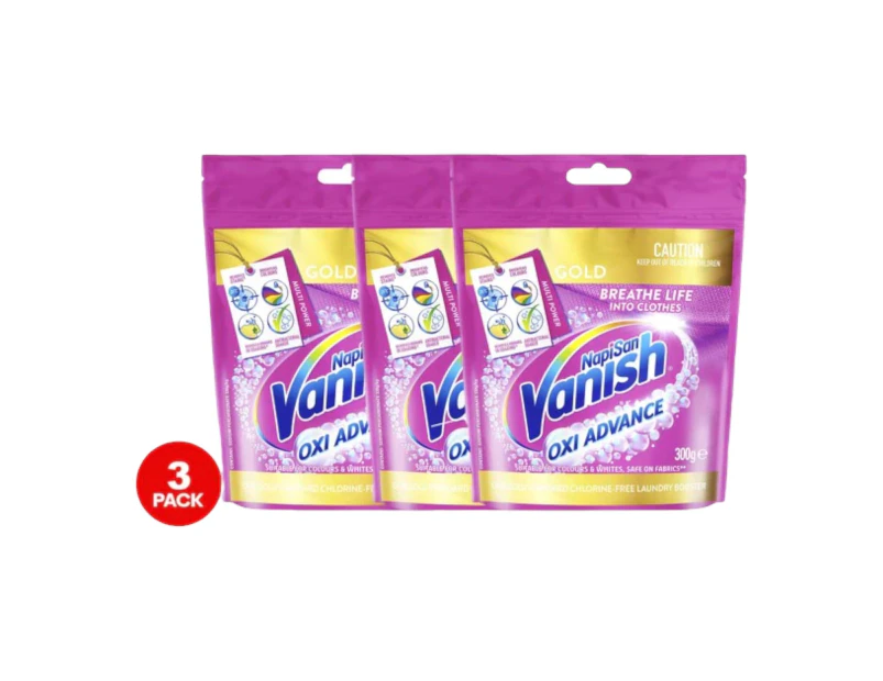 3 Pack Vanish Oxi Advance Laundry Booster 300g