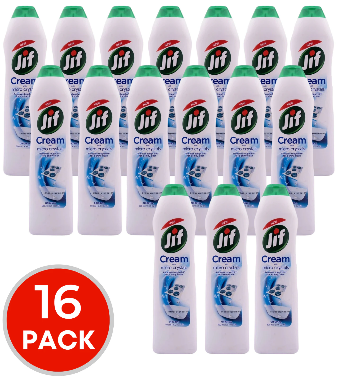 16 x Jif Cream Original With Micro Crystals 500mL