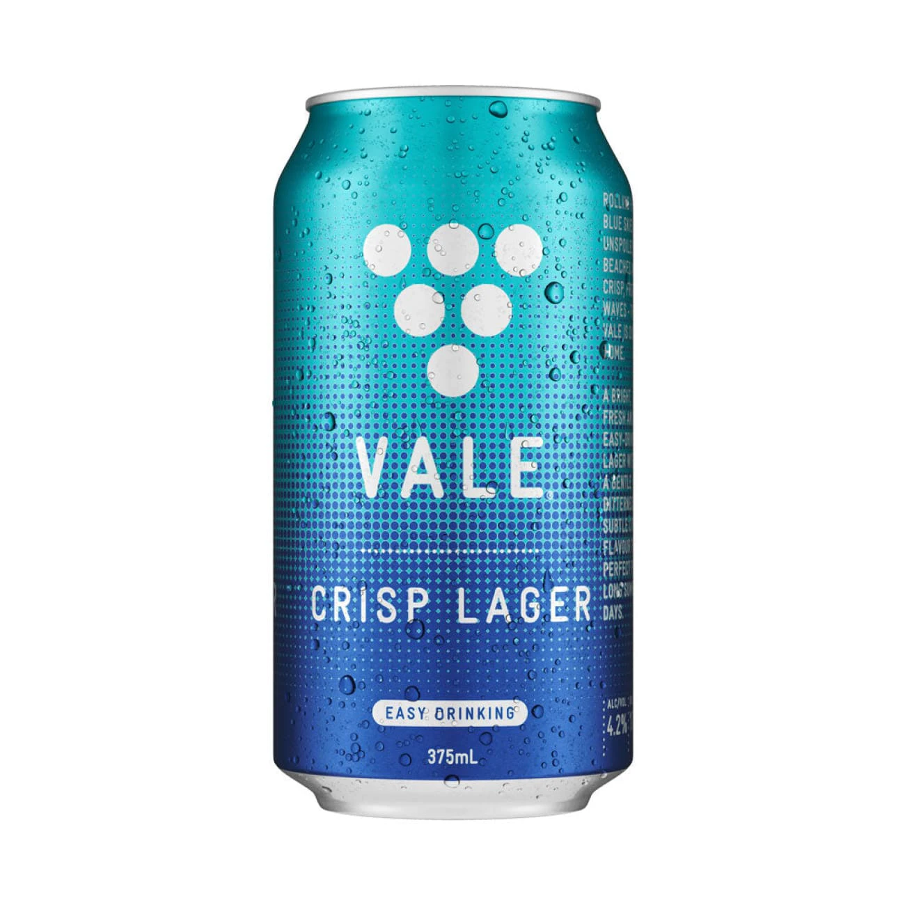 Vale Crisp Lager, 375ml 4.2% Alc.