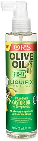 ORS Olive Oil Liquifix Spritz Gel Infused with Castor Oil 200mL (6.8oz)