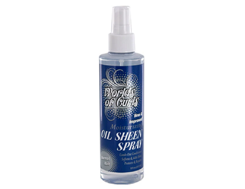 World Of Curls Moisturizing Oil Sheen Spray Regular 237mL (8oz)