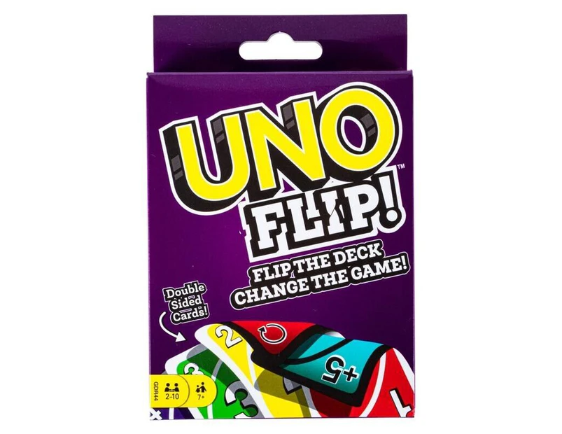 UNO Flip Double Sided Playing Matching Cards Family Game School Holiday Fun