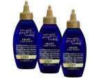 3x OGX Blonde Enhance + Purple Toning Drops For Blonde Coloured Hair 118mL