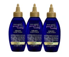 3x OGX Blonde Enhance + Purple Toning Drops For Blonde Coloured Hair 118mL