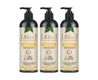 3x Akin Daily Shine Conditioner Avocado, Calendula and Australian Jojoba Oils  500ml