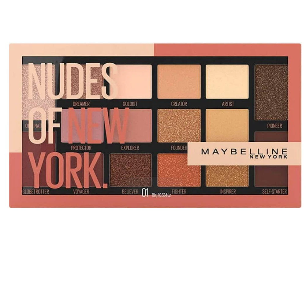 Maybelline Nudes of New York 16 Pan Eyeshadow Palette 18g 010