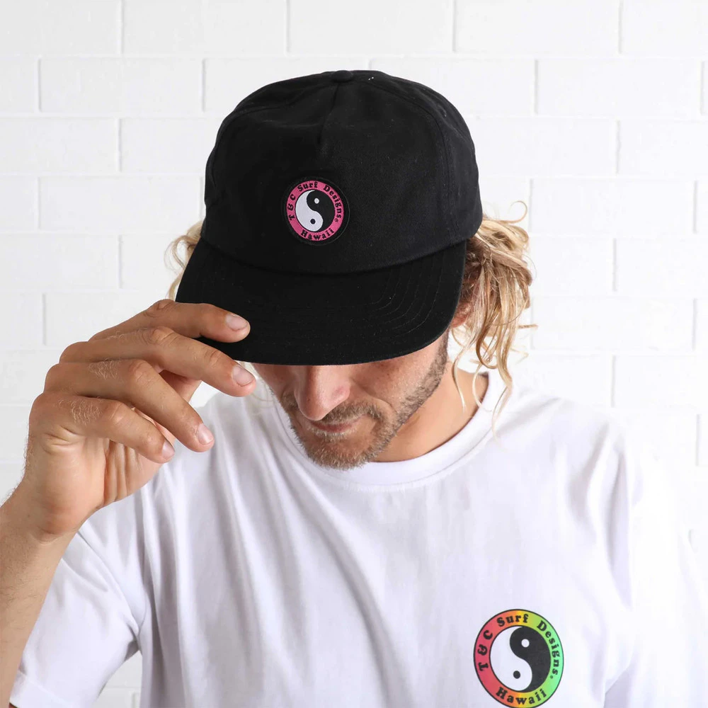 Town & Country OG Patch Snapback Hat in Black Pink