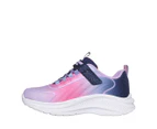 Skechers Girls' Rainbow Cruisers Light-Up Sneakers - Navy/Multi