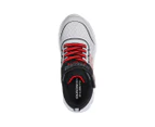 Skechers Boys' S-Lights: Twisty Brights 2.0 Sneakers - Light Grey/Red/Black