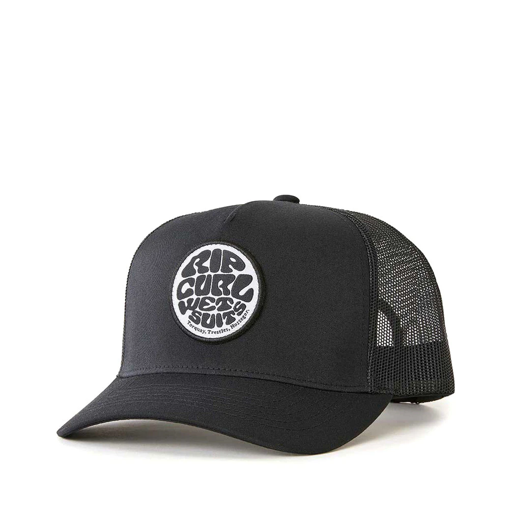 Rip Curl Wetsuit Icon Trucker Hat Mens in Black