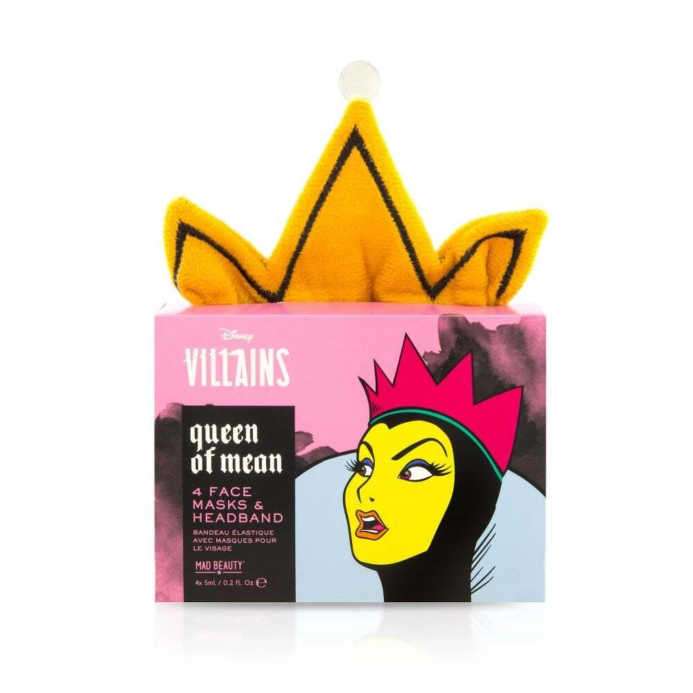 Mad Beauty Disney Pop Villains Headband & Face Masks - Evil Queen