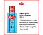 Alpecin Hair Loss Set - Alpecin Hybrid Caffeine Shampoo + Caffeine Liquid Forte 200ml - Itchy Scalp & Hair Loss