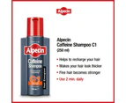 Alpecin Starter Pack - Caffeine Shampoo C1 250ml + Caffeine Liquid 200ml - strengthens hair on days with and without washing