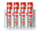 4x Alpecin Tuning Shampoo - Maintain Dark Hair - Thicker & Stronger Hair 200ml