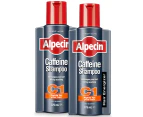 2x Alpecin Caffeine Shampoo C1 - For Stronger Hair, 375ml