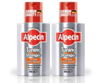 2x Alpecin Tuning Shampoo - Maintain Dark Hair - Thicker & Stronger Hair 200ml