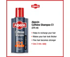 2x Alpecin Caffeine Shampoo C1 - For Stronger Hair, 375ml