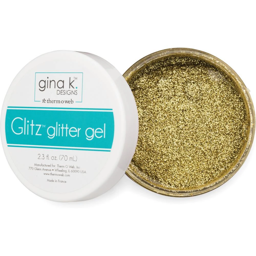 Gina K Designs Glitz Glitter Gel 2.3oz - Gold*