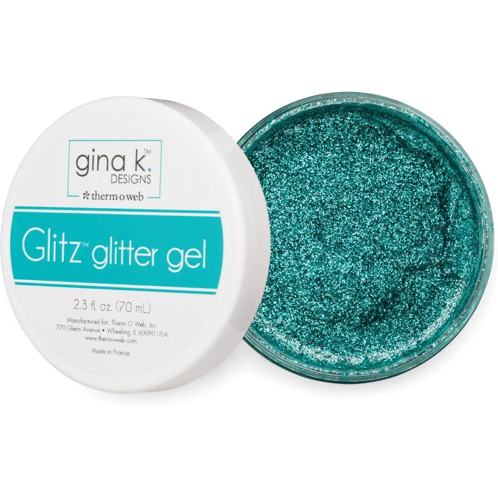 Gina K Designs Glitz Glitter Gel 2.3oz - Turquoise Sea*