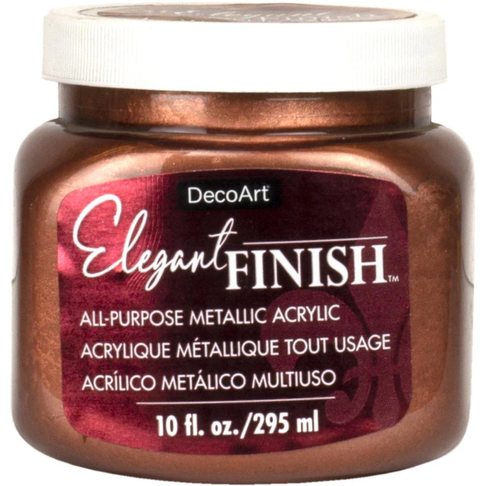 Deco Art - Elegant Finish Metallic Paint 10oz - Worn Penny^