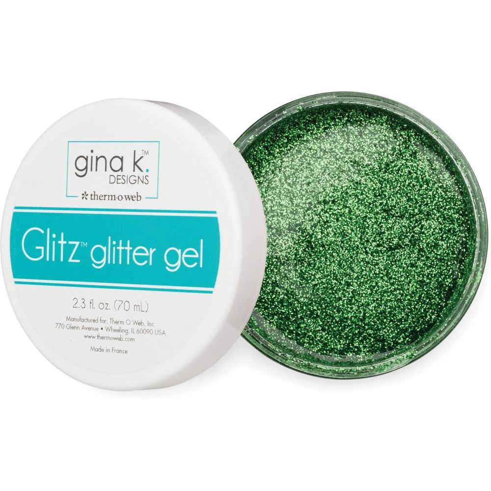 Gina K Designs Glitz Glitter Gel 2.3oz - Grass Green*