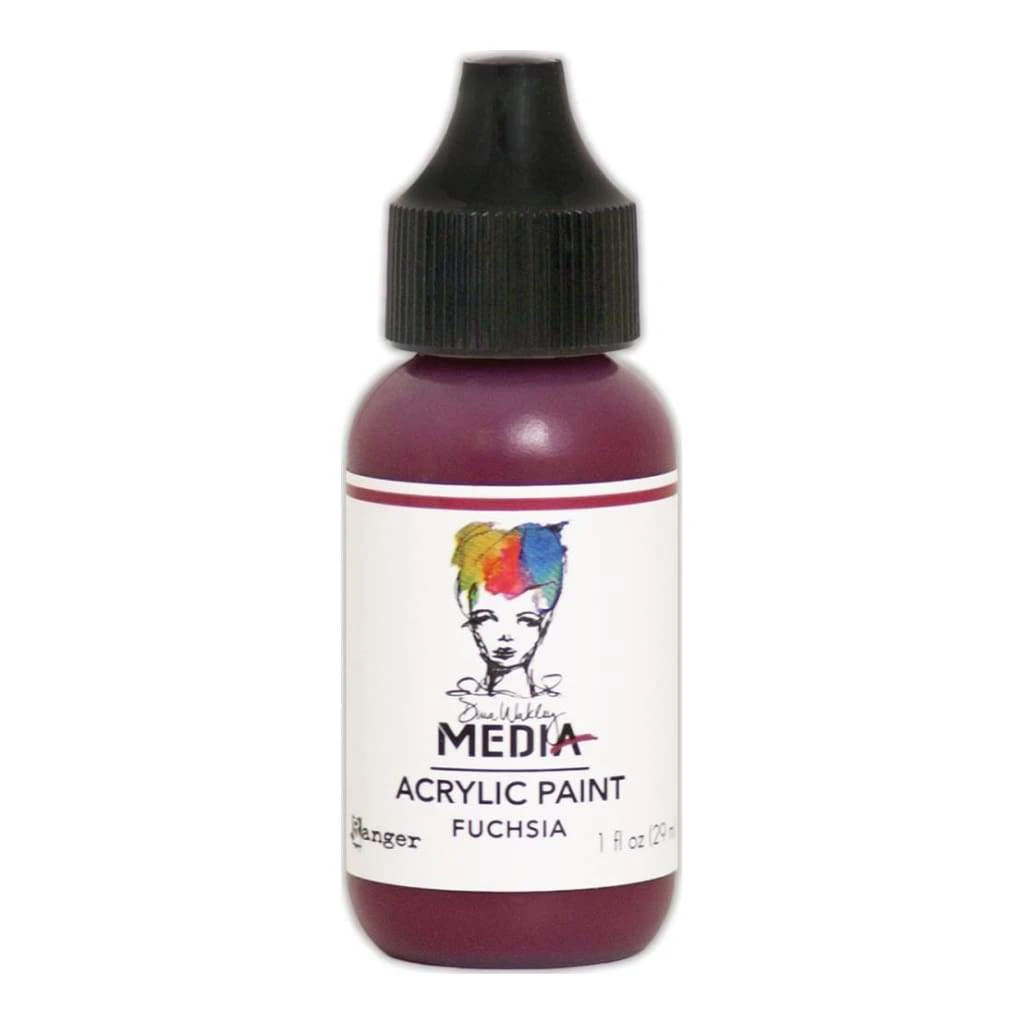 Dina Wakley Media Acrylic Paint 1oz - Fuchsia