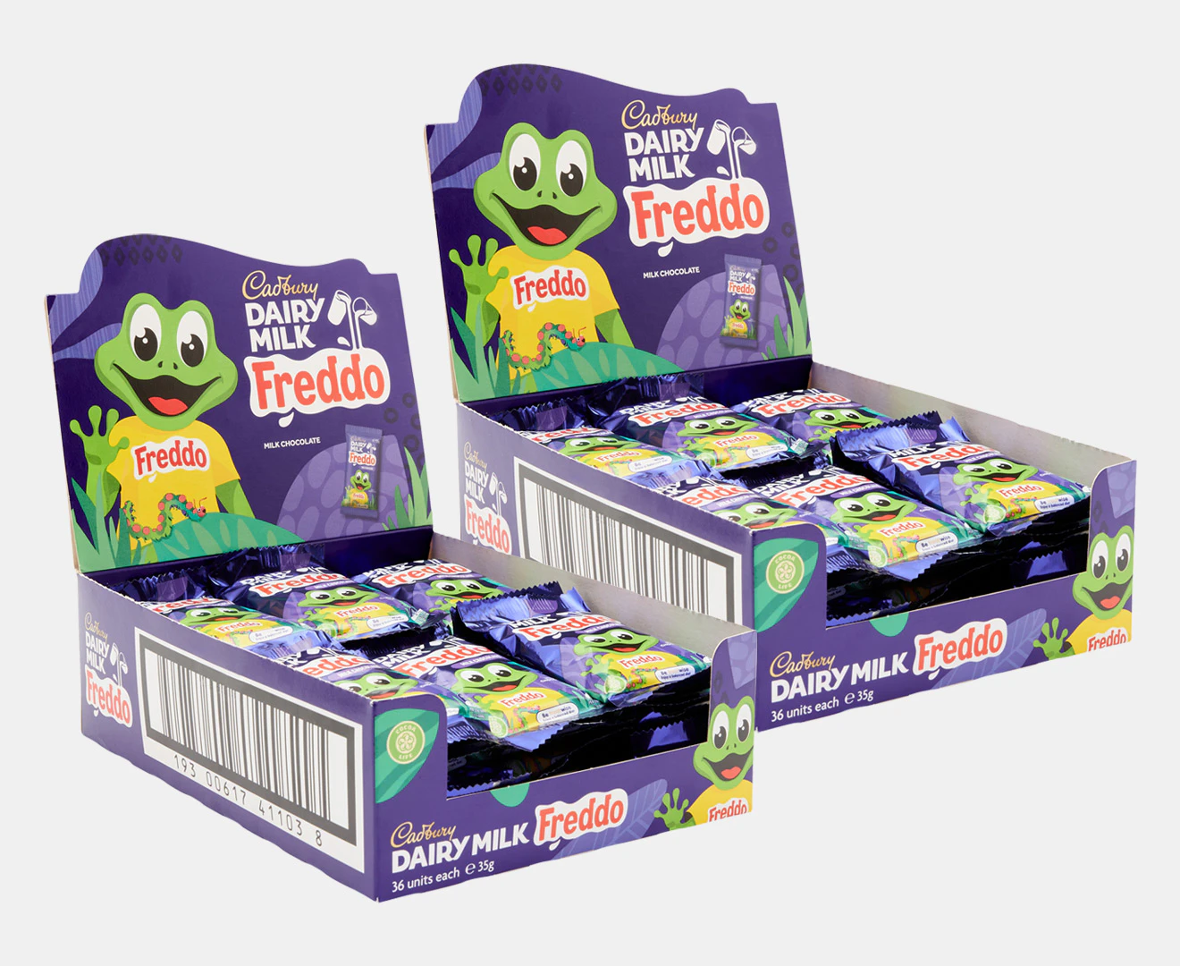 2 x 36pk Cadbury Giant Dairy Milk Freddo 35g