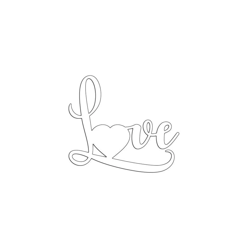 Penny Black Creative Dies Big Love 3.86 inch X3.25 inch*