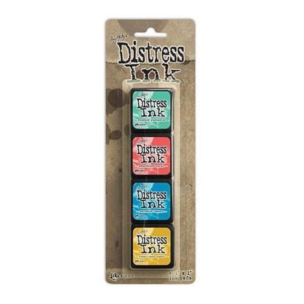 Tim Holtz Distress Mini Ink Pads 4 Pack - Kit 13