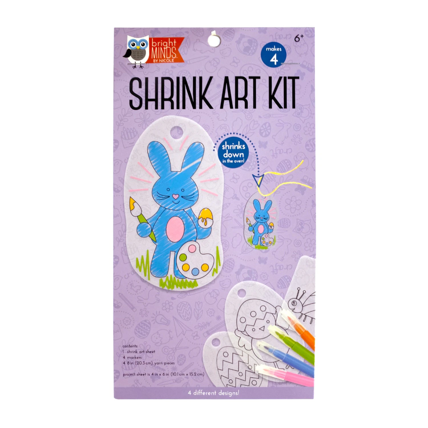 Bright Minds by Nicole Shrink Art Kit - 4 different designs