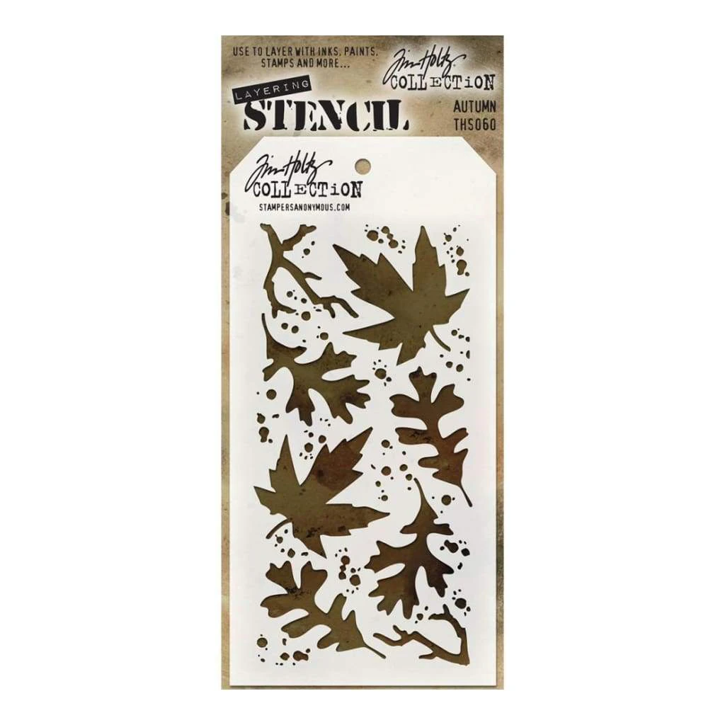 Tim Holtz Layered Stencil 4.125 inch X8.5 inch  Autumn