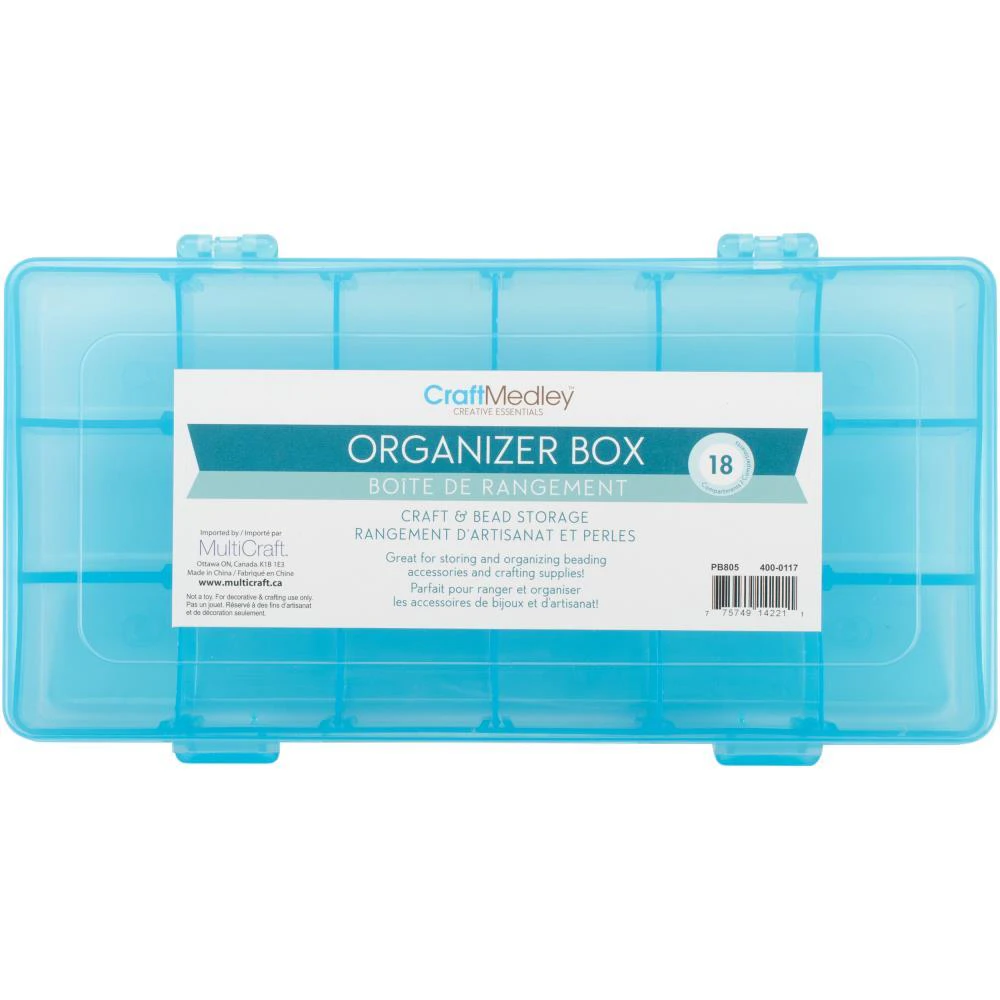 Multicraft Imports - Bead Organizer Box 8.875 inch X4.25 inch X1.375 inch*