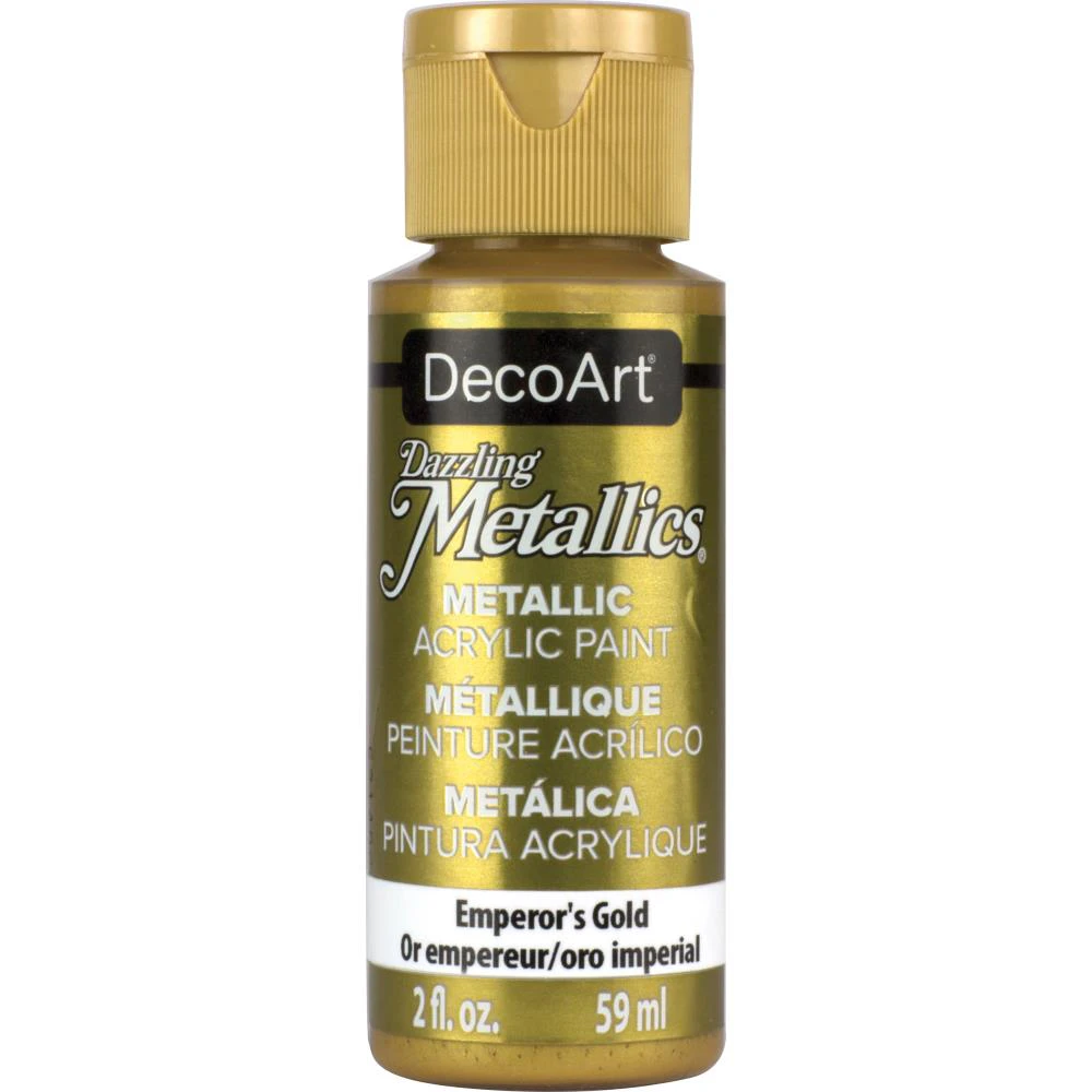 Deco Art - Dazzling Metallics Acrylic Paint 2oz - Emperor's Gold