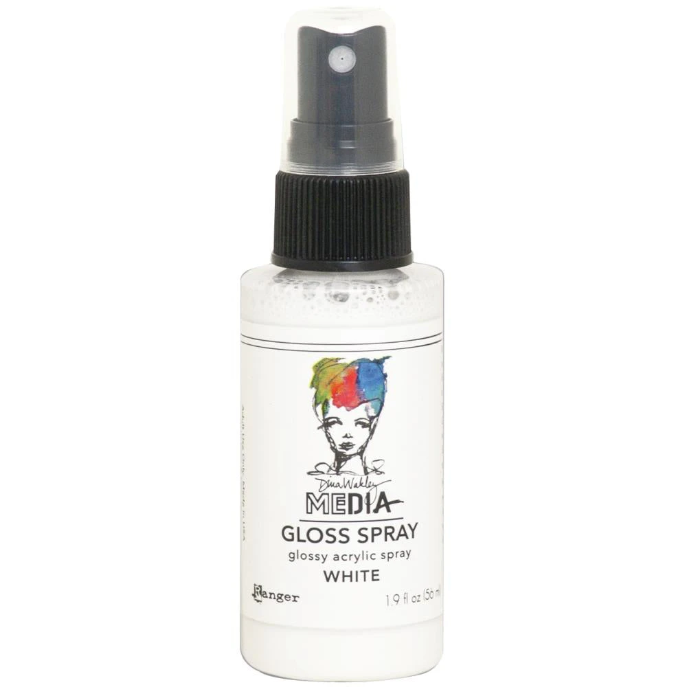 Dina Wakley Media Gloss Sprays 2oz - White