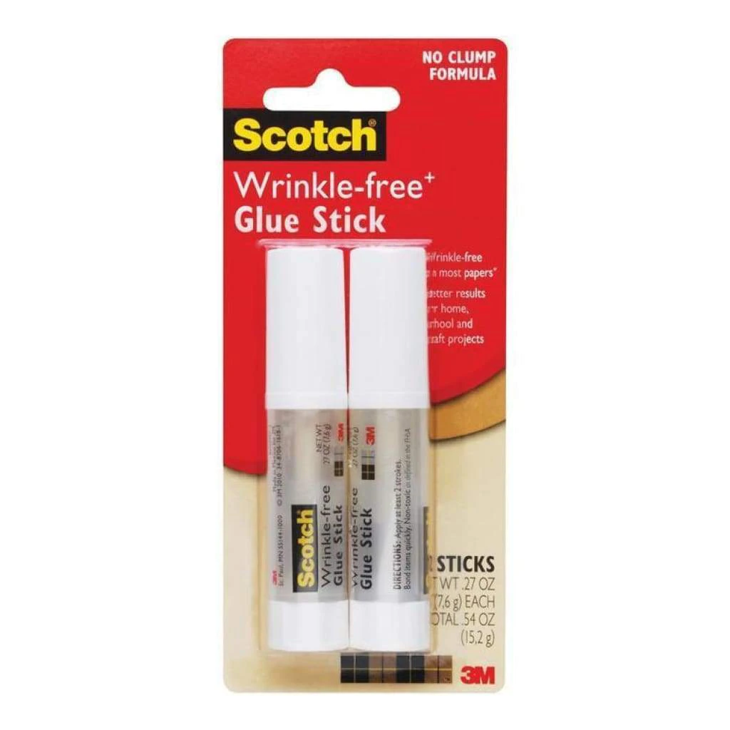 3M Scotch Wrinkle Free Glue Sticks (2 Pk)