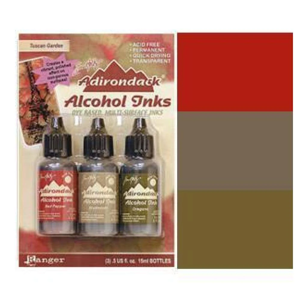 Ranger Adirondack Alcohol Inks - Tuscan Garden - Earthtones*