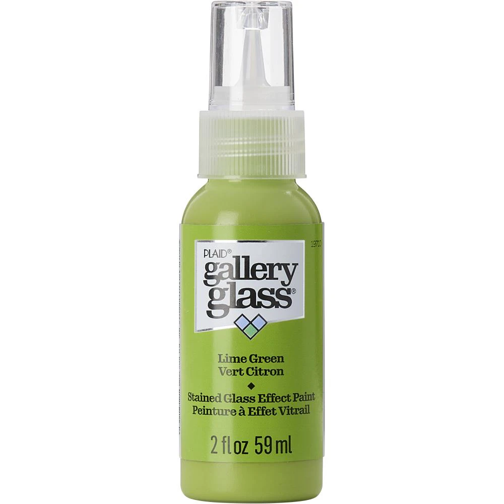 FolkArt Gallery Glass Paint 2oz - Lime Green*