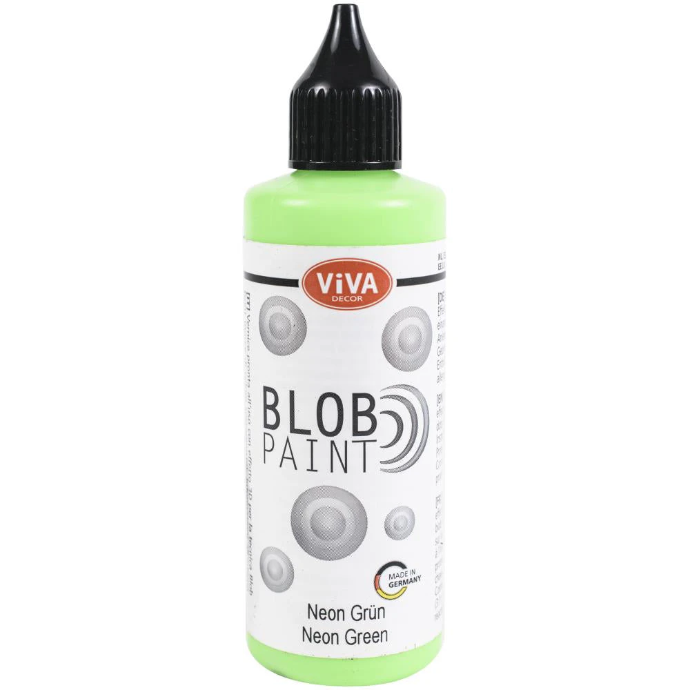 Viva Decor Neon Blob Paint 90ml - Neon Green*