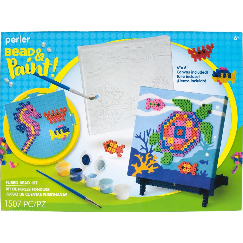 Perler Bead & Paint Canvas Kit - Underwater*