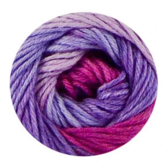 Premier Yarns Home Cotton Yarn - Multi - Lavender Stripe - 55g