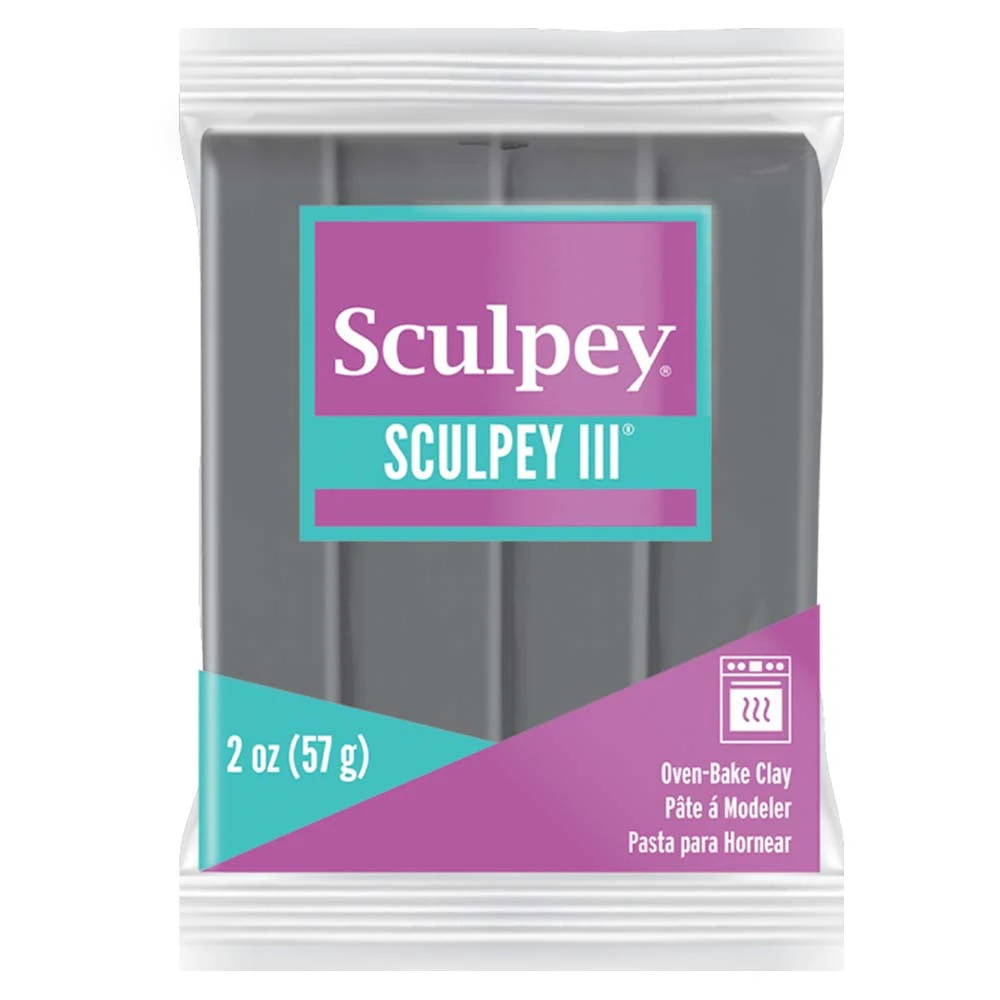 Sculpey III Oven-Bake Clay 2oz. - Elephant Grey*